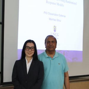 Dr. Wenhao Shou and advisor, Dr. Sat Gupta