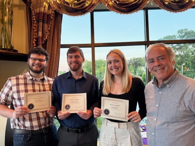 2025 Pi Mu Epsilon Inductees with Dr. Fabiano