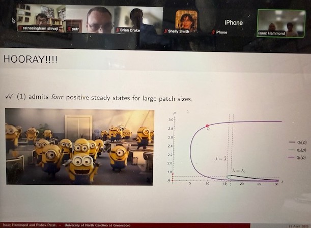 presentation slide during virtual symposium